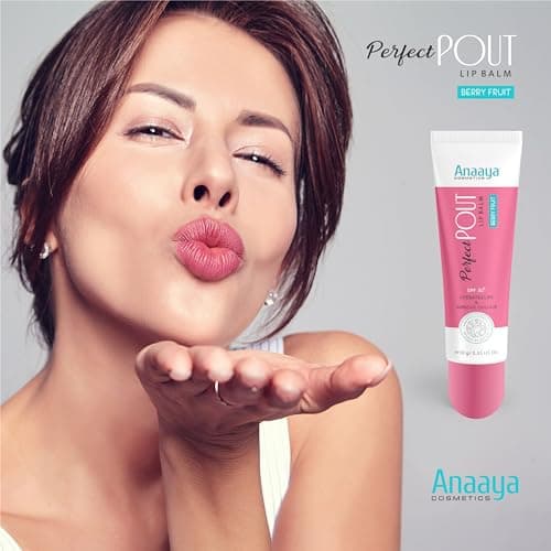 Anaaya Perfect Pout Lip Balm SPF 30 Enriched with Shea and Cocoa Butter Berry Fruit 3