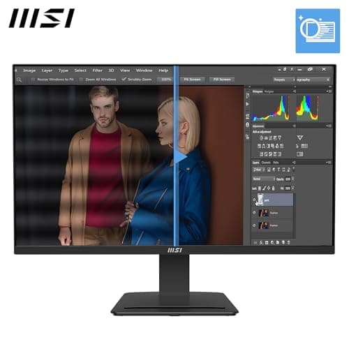 MSI PRO MP273 E14A 27-Inch FHD Computer Monitor, 1920x1080 IPS, 144Hz, 1ms, HDR Ready, AMD FreeSync, Eye Care, Built-in Speaker, HDMI 2.0, DP 1.2a, D-sub, Tilt Adjustable, Vesa Mount, Black 3
