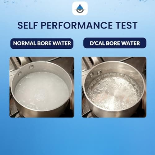 D'Cal - Hard Water Softener | For Complete House | Protects Taps, Pipes & Bathrooms | Reduces Dry Skin & Hair Loss | Easy to Use | 1 year Life | No Maintenance | Food Grade 5