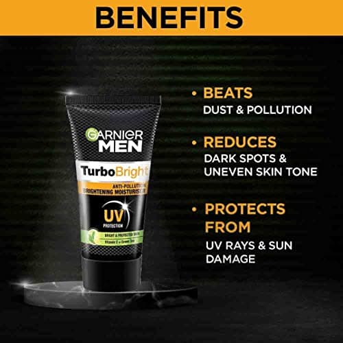 Garnier Men, Liquid Moisturiser, Brightening And Anti-Pollution, Turbobright, 40 G 4