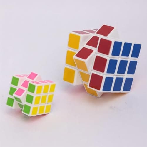 Games and Toys India Magic CBB 3x3x3 Speed Cube, Professional Smooth-Turn Educational Puzzle, BIS Certified Safety Plastic, Multi-Color Brain Teaser for Kids & Adults (Pack of 1)