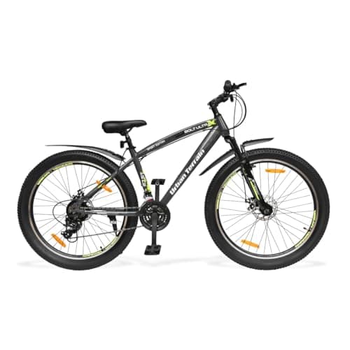 Urban Terrain Bolt Ultra 27.5T Geared MTB | 21 Speed Cycle with Shimano Gear for Men | 17.5″ Frame, Grey | 15+ Years