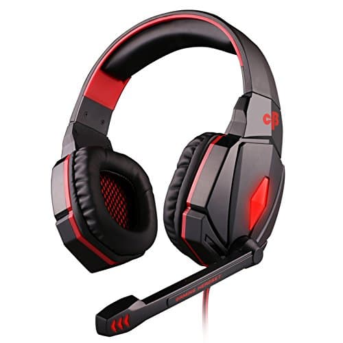 Cosmic Byte Over the Ear Headphone with Mic & LED - G4000 Edition (Red) 4