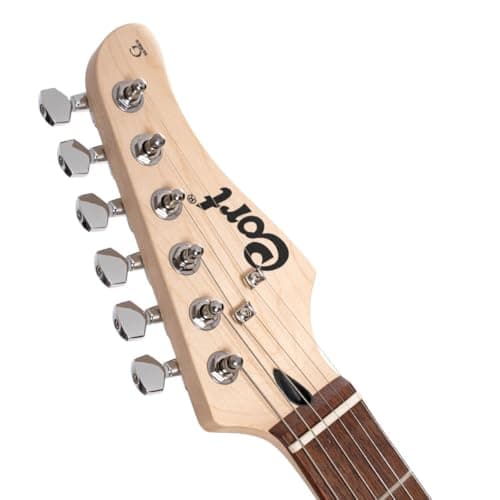 Cort G115SE CRD Electric Guitar – Double Cutaway, H-S-S Pickup Configuration, Beveled Heel & Satin Neck Finish 3