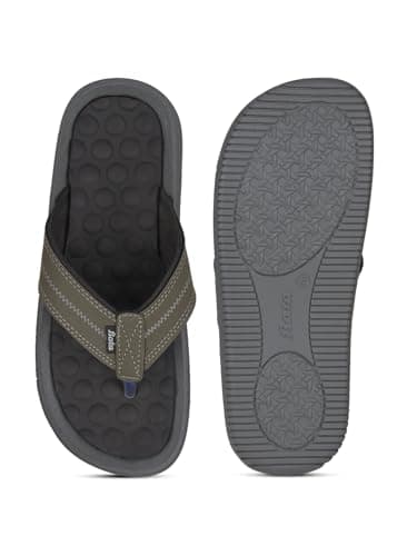 Bata Joy Men's Green Flip Flops - 10 UK (8717039) 4