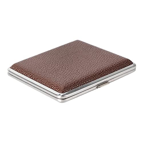 VELURA Portable Leather Cigarette Case 20 Capacity Smoking Cigarette Box |Collectibles | Tobacciana | Cases|1 Piece Cigars Case