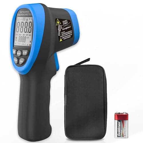 SKYKING 1500°C Industrial Infrared Thermometer Gun | Non Contact IR Pyrometer Temperature Gun with Dual Laser & Adjustable Emissivity | High Temp Thermometer for Furnace, Kiln, Foundry, Metal Casting