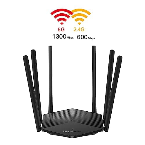 MERCUSYS AC1900 Wireless Dual Band Gigabit Router MR50G | 1900Mbps Wi-Fi Speed | Far-Reaching WiFi Coverage | Higher Network Efficiency, Dual_Band | Smart Connect, Black 2
