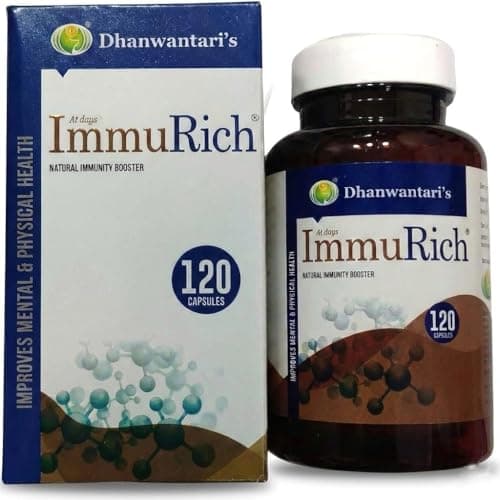 DHANWANTARI DISTRIBUTORS PVT. LTD. ImmuRich Natural Immunity Booster 120 Capsules