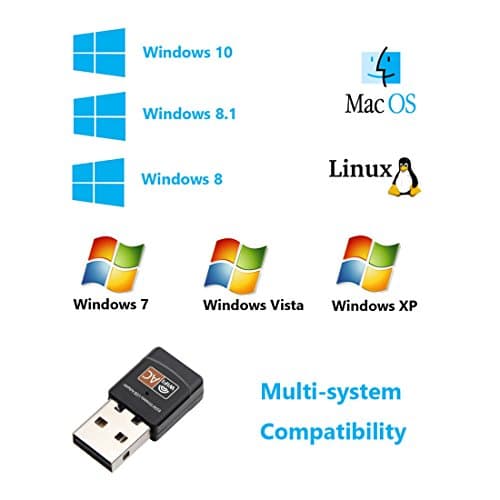 Connecting Usb Wireless Adapter 600Mbps Realtek Rtl8811Au Chipset Mini Type Dual Band 11Ac Wifi Dongle Ieee 802.11 A/B/G/N/Ac Fo 5