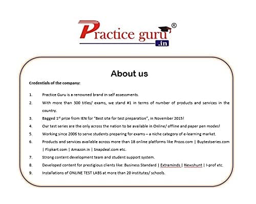 Practice Guru GK Advance (India and World) Test Series (CD) [CD-ROM] 4