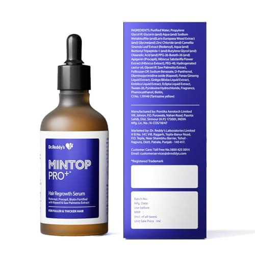 Mintop Pro Plus| Hair Regrowth Serum by Dr Reddys|Fortified with Redensyl, Procapil, Biotin and Copexil| Proven Hair Fall Control| Scalp Nutrition| 50 Ml 3