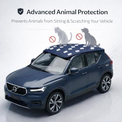 Axmon® Car Roof Protector for Dogs & Monkeys | Extra-Large Spike Design | Waterproof | Universal Fit | Protects Car Roof from Scratches, Animal Damage, Dust & UV Rays | Heavy-Duty | Blue 5