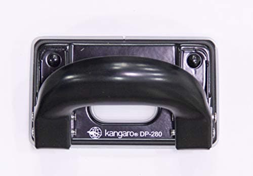 Kangaro Desk Essentials DP-280 2 Hole Metal Classic Mini Paper Punch | Removable Chip Tray with Durable Steel Consecution | Color May Vary, Pack of 1 5