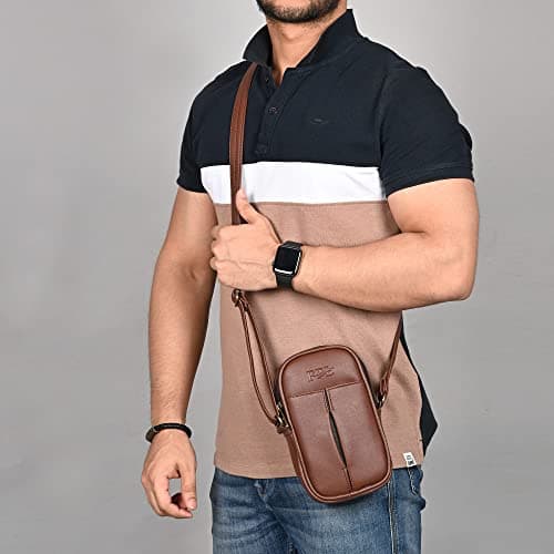 Pramadda Pure Luxury Stylish Faux Leather Messenger Sling Combo Gift Pack For Men Women | Birthday Festival Diwali Gift Item Hamper | Corporate Employee Staff Gift Set 3
