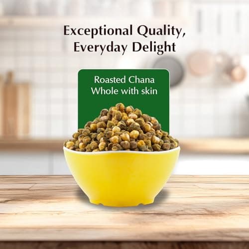 Amazon Brand - Vedaka Roasted Chana Whole with skin 500 g 3