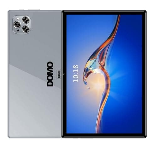 DOMO Slate SL39 4G Tablet 10.1 inch, 4GB RAM + 32GB ROM, 4G Connectivity, inbuilt Storage, Bluetooth 1TB Expandable, Dual SIM Slot, Octa Core CPU GPS, (Grey) 3
