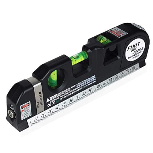 Spirit Level, Multipurpose Laser Measure Tool, Spirit Level Standard Metric Ruler Laser Measuring Tape 8ft/2.5M (1 Pack)
