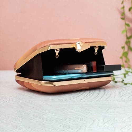 Artklim Divine Feminine Art Printed Clutch Bag for Women – Designer Evening Handbag with Detachable Chain for Wedding, Party & Festive Occasions 3