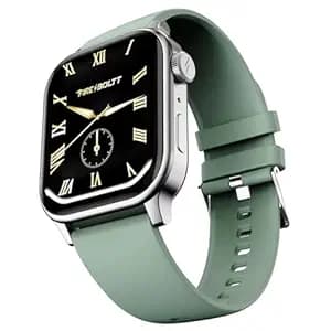 Fire‑Boltt Rise Smart Watch 1.85″ HD Display with Bluetooth Calling, AI Voice Assistant, Rotating Crown,SpO2 & Heart Rate Monitor, 120+ Sports Modes,IP67 Waterproof Smart Watch for Men & Women - Beige