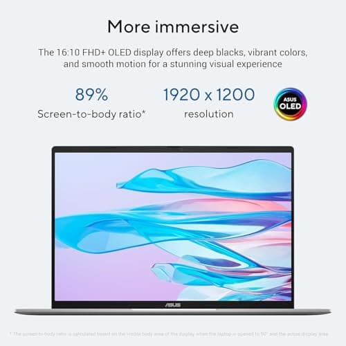 ASUS Vivobook S16 OLED, Intel Core Ultra 7 255H, 16GB RAM, 512GB SSD, 16", Win11, Office 2024, M365 Basic(1Year)*, Cool Silver, 1.7Kg, S3607CA-SH077WS, Intel Arc iGPU,Metallic Design Laptop, AI PC 5