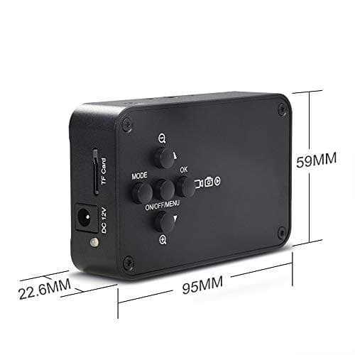 MOKOSE 12MP HDMI Camera 1080P USB HD Streaming Webcam, Recording 4K@30FPS Industry C/CS-Mount Camera with 3.2mm No Distortion Manual Lens 3