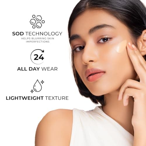 Lovechild Masaba Skip Everything Serum Skin Tint SPF 20- Pocket Edition, Liquid Foundation for all Skin type, Primer, Moisturizer, Sunscreen & Foundation In One, Bossy Babe 10 ml 3