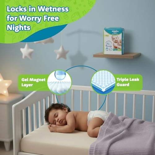 Amazon Brand - Supples Premium Diapers, Large (L), 27 Count, 9-14 Kg, 12 hrs Absorption Baby Diaper Pants 4