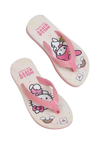 Kidsville Official Hello Kitty Printed Flip-Flops For Kids Girls | Soft, Non-Slip, Indoor, Outdoor, House Slipper, Comfortable & Durable Footwear for Children