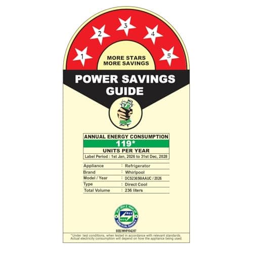 Whirlpool 236 L 5 Star Frost Free Inverter Direct-Cool Single Door Refrigerator (Auto Defrost, 260 IMPRO PLUS ROY 5S INV BLUE BREEZE-Y, Blue) 2