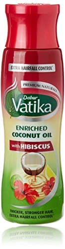 Dabur Vatika Enriched Coconut Hair Oil with Hibiscus - 300ml | For Thicker, Stronger Hair | Extra Hairfall Control | Keeps Hair Nourished & Beautiful
