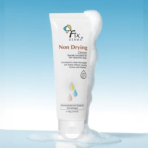 Fixderma Non Drying Cleanser, soap-free & pH Balanced cleanser, Pore-Refining, Dermatologist tested, Face Exfoliator, Non-comedogenic & Non-irritating skin cleanser - 75g 2