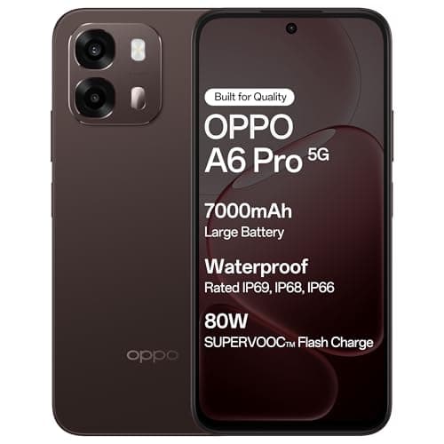 Oppo A6 Pro 5G (Brown, 8GB RAM, 128GB Storage) 6.75 Inch Screen, 144Hz Display, 7000mAh Battery, 80W Fast Charging,16MP Front & 50MP Main Camera with No Cost EMI/Additional Exchange Offers