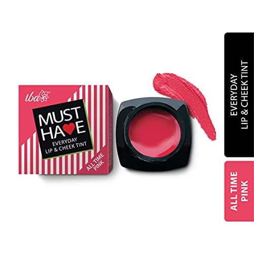 Iba Must Have Everyday Lip & Cheek Tint - All Time Pink, 8g | Enriched with Vitamin E and Rosehip Oil | Light Creamy Texture, High Payoff, Smooth Natural Finish, Nourishes & Hydrates Dry Chapped Lips,