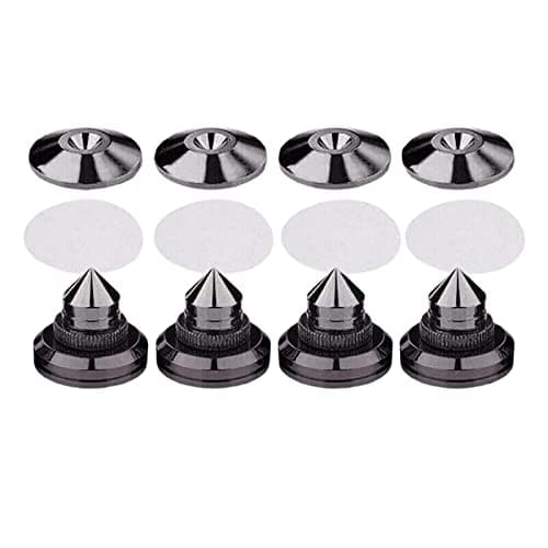 Meadawgs® 2x4PCS Speakers Stand Spikes Loudspeaker Box Nails Pads Alloy Black| TV Video & Home Audio | TV Video & Audio Accessories 4