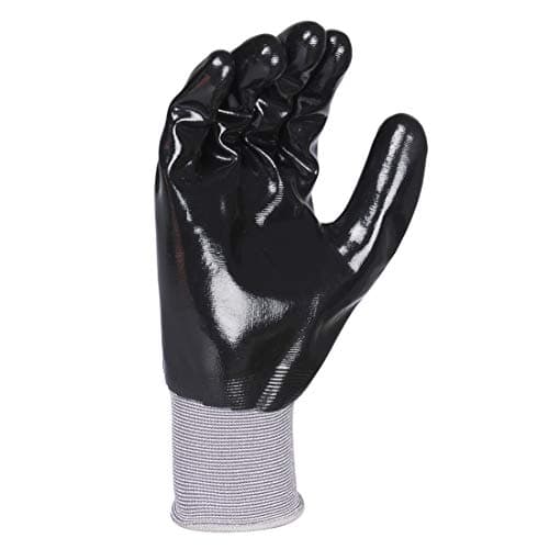 BLACK+DECKER Supported Safety Hand Gloves with 18 Gauge Nylon Liner & Fully Coated | Safety Gloves for Mechanical Risk & Multipurpose Use | Size-L | BXPG0345IN-L 4