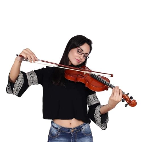 ARCTIC 4/4 Solid Wood Neo Violin Musical Instrument Violin for Beginners adults and learning Students with Hard Case, Rosin Maple Wood. (AR-PVK-01) 3