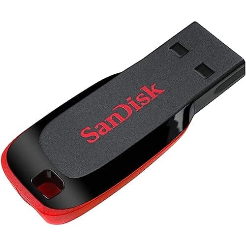 SANDISK Cruzer Blade 64GB, USB 2.0, Flash drive, Pendrive, Red, 5Y Warranty (SDCZ50-064G-I35) 2
