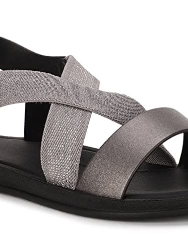 Bata QUINCE Women's Slip-on Sandal - GREY 8UK (5612103) 5