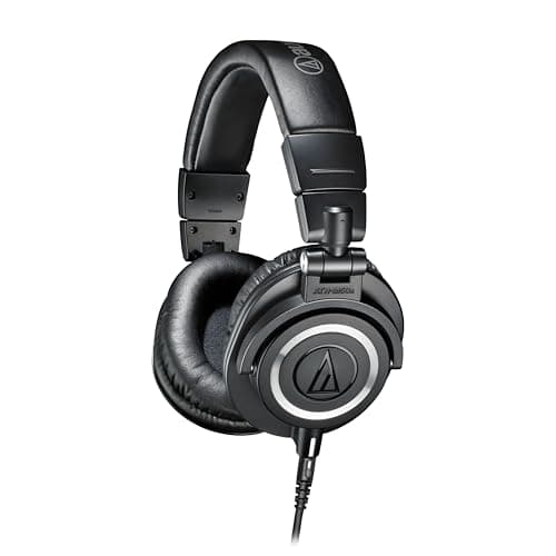 Audio-Technica Ath-M50X Wired Over Ear Headphones Without Mic (Black)