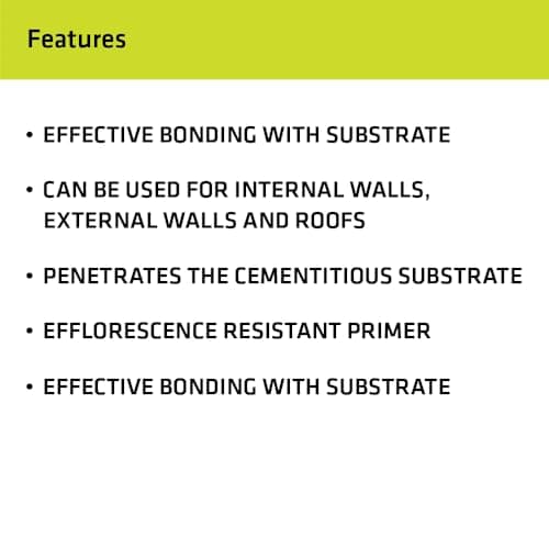 Dr. Fixit 604 Primeseal External Wall Waterproofing Coat, White Matte Finish 10 Litre, Primer and Wall Coating for External Surfaces 3