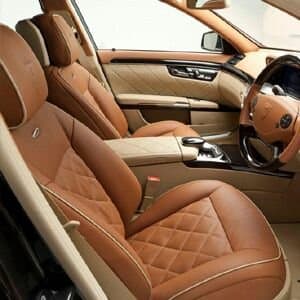 CAR SEAT COVER BY AUTO GRASS (BLACK AND SILVER) 5