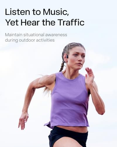 SHOKZ OpenRun Pro Bone Conduction Sports Headphones, Open-Ear Sports Earphones with Mic, Bluetooth Wireless Bone Conduction Headset, IP55 Waterproof, Ideal Headphones Gift (Swift Black) 4