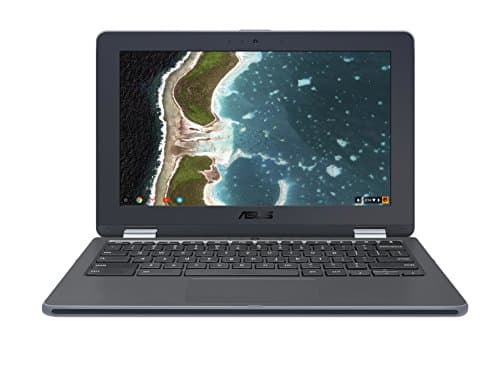 ASUS Chromebook Flip C213SA-YS02 11.6 inch Ruggedized & Water Resistant_ Touchscreen_ Intel Dual-Core Apollo Lake N3350 _ 4GB DDR4 RAM_ 32GB Flash Storage_ USB Type-C_ Supports Android Apps