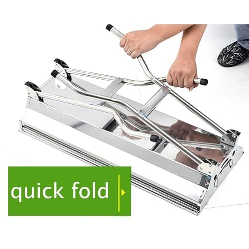 VBM 72Cm Portable Barbecue Folding Charcoal BBQ Grill Stainless Steel Thickened Barbeque Grill Home Garden Backyard Tailgate Party Camping Picnic Cooking Large Silver 5
