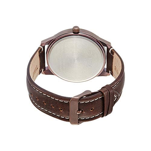 TIMEX Analog Watch for Man with Silver Round Dial & Brown Leather Strap Band Water Resistant Men's Wrist Watches - TW000U916 2