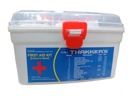 Tool Zone ® Plastic First Aid Kit Storage Box- Friend In Need- Set With Medicine (Carry Case) 2