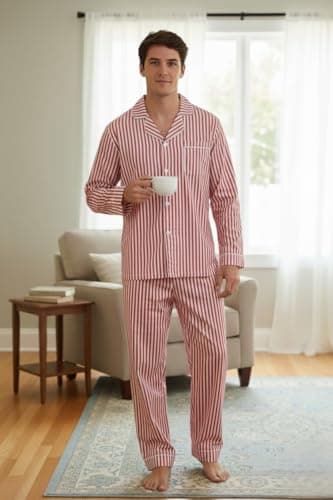 bellababebysk Super Soft Cotton Nightsuit from | Multipocket | Sizes S-3XL | India's Most Chosen Nightwear (Red Stripe, 2XL) 5