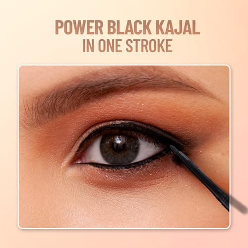 SWISS BEAUTY You & Eye Power Black Pencil Kajal | Waterproof & Smudge-Proof | 24 Hour Stay | Matte Finish Black Kajal | 0.30gm 4