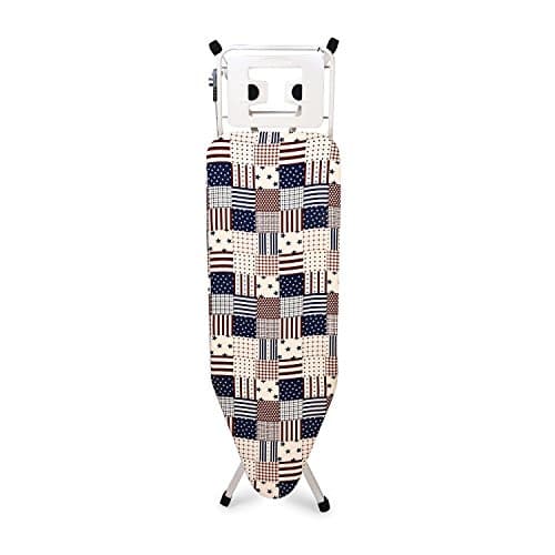 Orril Premium Metal Ironing Board Foldable with Grilled Iron Holder, White Steel Folding Ironing Board with Tray/Wire Manager and Aluminised Surface, White (Make in India)-Made in India 2